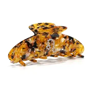 Leo Zodiac Hair Claw Clips for Women - Astrology Birthday Gifts, Premium Acetate Rhinestone Jaw Clips, Non-Slip Strong Hold for Thick Hair (Night's Dream 1564)