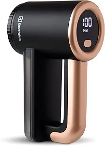 Electrolux Rechargeable Fabric Shaver | 3-Speed Lint Remover for Clothes & Furniture | Eliminates Fuzz & Pilling | Electric Lint Shaver with LED Display & Type-C Fast Charging Port - Black