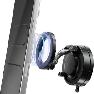 Statik HyperMount (Gen 3) Magnetic Phone Holder, for iPhone and Android | Upgraded Magnet Strength, Nano-suction Adhesive Gel, 360° Rotation, Compatible with MagSafe, Metal Rings for Android