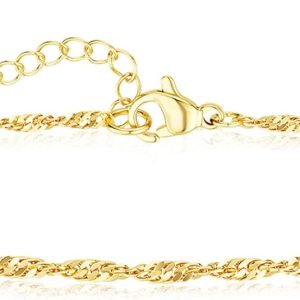 Gold Bracelets for Women Dainty 14k Gold Plated Layered Bracelets Cross Link Bracelets Delicate Pearl Box Bracelets Cubic Zirconia Lightweight Chain Bracelet Minimalist Jewelry Gift