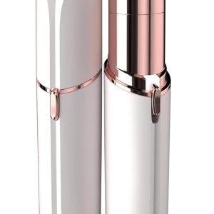 Facial Hair Remover for Women - as Seen on TV Painless Face Shaver - Electric Hair Removal Device for Face Lips Peach Fuzz with Light (White)