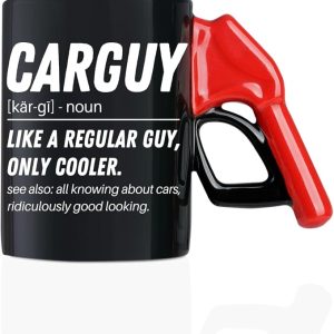 Car Guy Gifts For Men, Him, 13.5oz Refueling Ceramic Coffee Mug - Noun | 400ml Cup, Gift for Car Lovers, Car Enthusiast