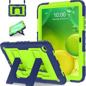 WESOROL Case for Samsung Galaxy Tab A11 Plus/A9 Plus 11 Inch Galaxy Tab A9+ | Heavy Duty Shockproof Cover for Samsung Tablet A11+/A9+ Case with Kickstand Shoulder Strap,Navy Green