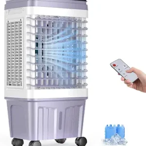 Portable Air Conditioner, 3000 CFM Swamp Cooler & Evaporative Air Cooler | 6.87 Gal Water Tank, 3 Speeds & 4 Modes, 120° Oscillation with 15H Timer for Home, Bedroom, Kitchen & Indoor Cooling