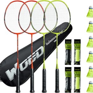 Professional Carbon Fiber Badminton Rackets Badminton Racquet for Backyards Gym